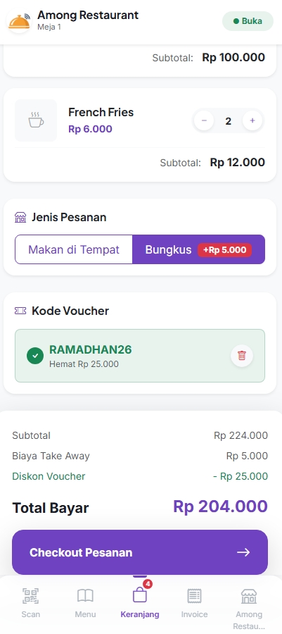 PRESTO - Aplikasi Pemesanan Resto